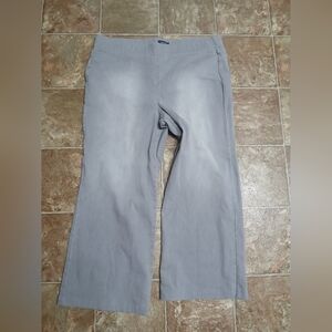 NWOT NYDJ  Wide Leg Gray Lift Tuck Pull On Pants Size 16